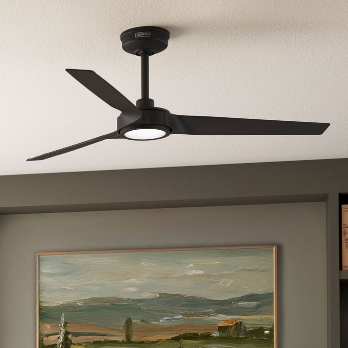 Hunter - 53518 - 52" Ceiling Fan - Zentech - Matte Black