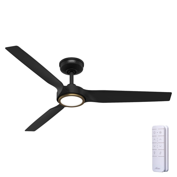 Hunter - 53518 - 52" Ceiling Fan - Zentech - Matte Black