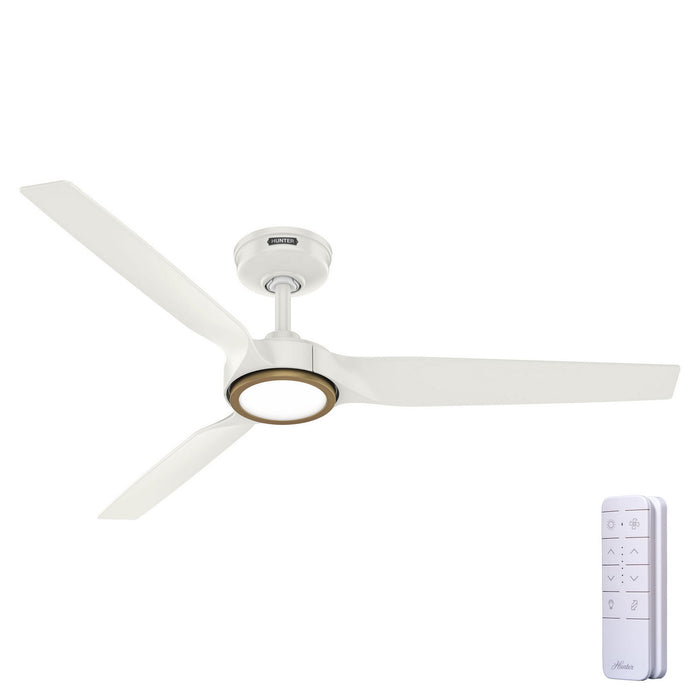 Hunter - 53519 - 52" Ceiling Fan - Zentech - Fresh White