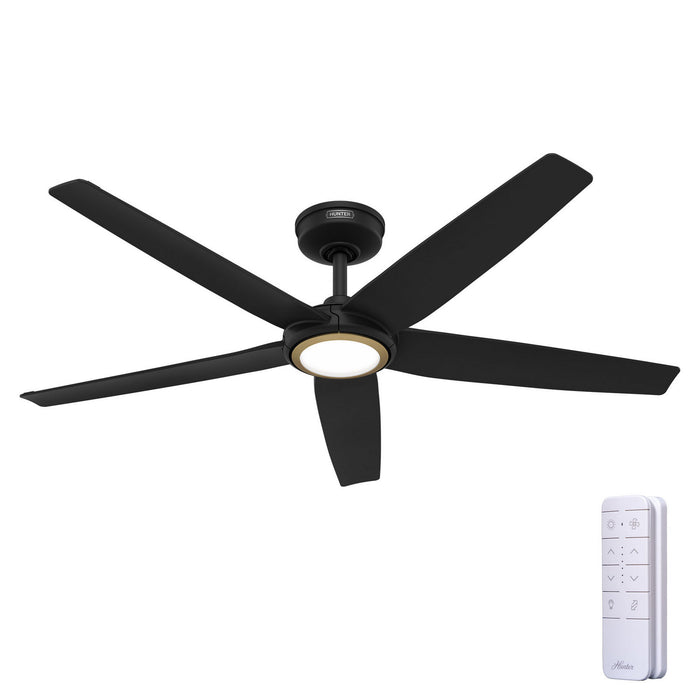 Hunter - 53638 - 52" Ceiling Fan - Zentech - Matte Black
