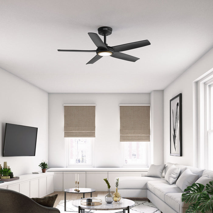 Hunter - 53639 - 44" Ceiling Fan - Zentech - Matte Black