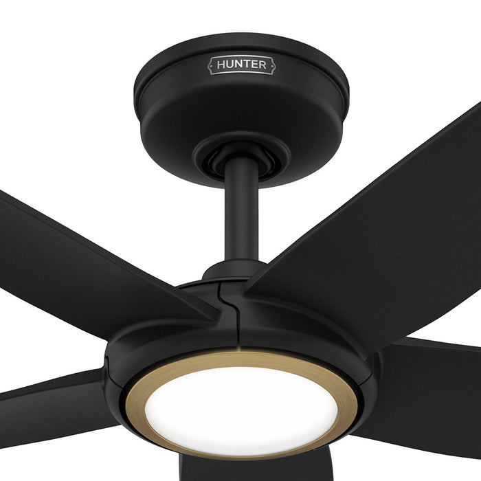 Hunter - 53639 - 44" Ceiling Fan - Zentech - Matte Black