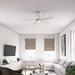 Hunter - 53641 - 44" Ceiling Fan - Zentech - Fresh White