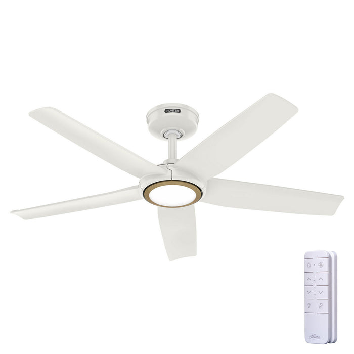 Hunter - 53641 - 44" Ceiling Fan - Zentech - Fresh White
