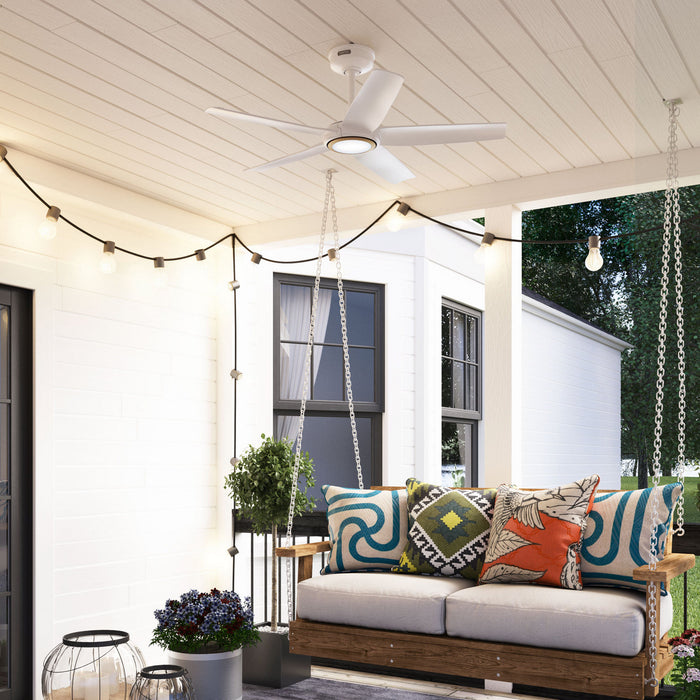 Hunter - 53641 - 44" Ceiling Fan - Zentech - Fresh White