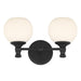 Millennium - 201102-MB - Two Light Vanity - Orlisse - Matte Black