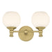Millennium - 201102-VB - Two Light Vanity - Orlisse - Vintage Brass