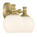 Millennium - 201102-VB - Two Light Vanity - Orlisse - Vintage Brass