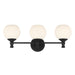Millennium - 201103-MB - Three Light Vanity - Orlisse - Matte Black