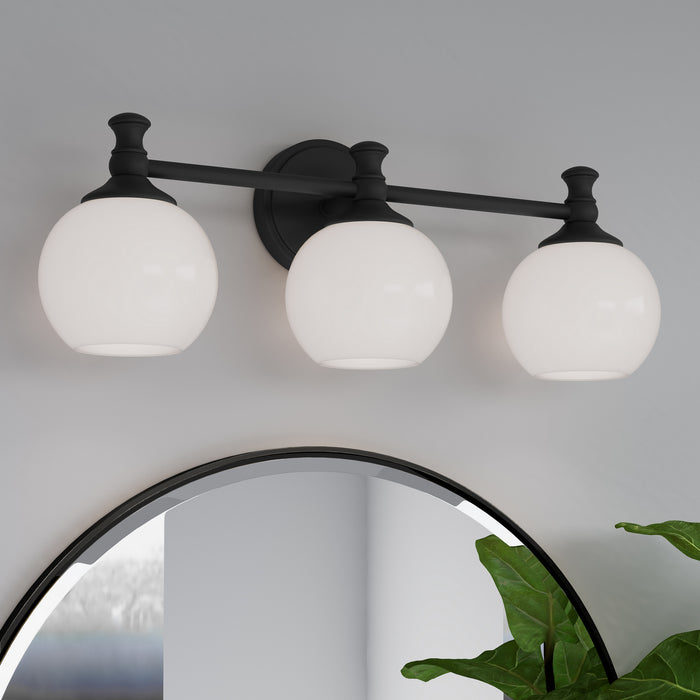 Millennium - 201103-MB - Three Light Vanity - Orlisse - Matte Black