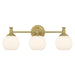 Millennium - 201103-VB - Three Light Vanity - Orlisse - Vintage Brass