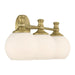 Millennium - 201103-VB - Three Light Vanity - Orlisse - Vintage Brass