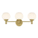 Millennium - 201103-VB - Three Light Vanity - Orlisse - Vintage Brass