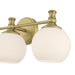 Millennium - 201103-VB - Three Light Vanity - Orlisse - Vintage Brass