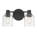 Millennium - 202102-MB - Two Light Vanity - Vessair - Matte Black
