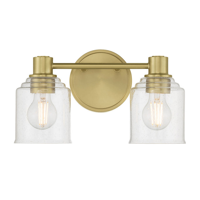 Millennium - 202102-VB - Two Light Vanity - Vessair - Vintage Brass