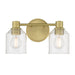 Millennium - 202102-VB - Two Light Vanity - Vessair - Vintage Brass