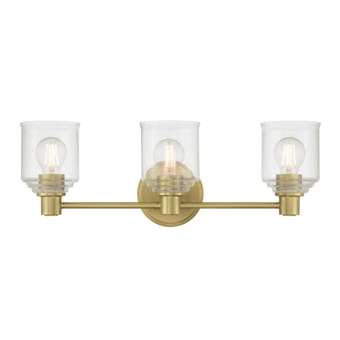 Millennium - 202103-VB - Three Light Vanity - Vessair - Vintage Brass
