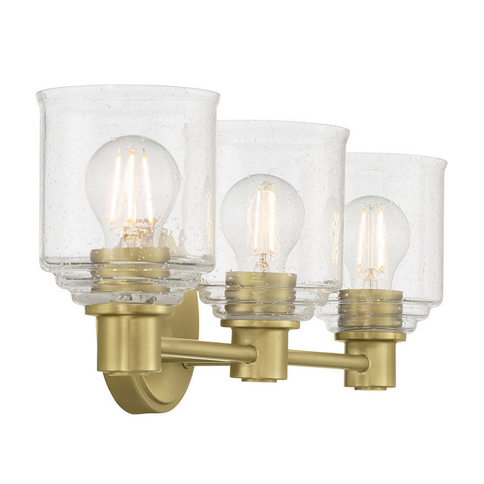 Millennium - 202103-VB - Three Light Vanity - Vessair - Vintage Brass