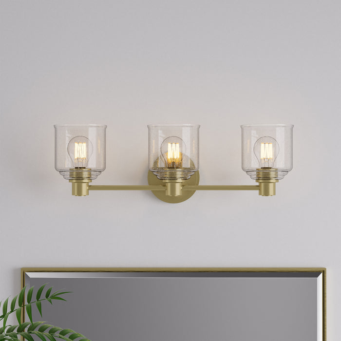 Millennium - 202103-VB - Three Light Vanity - Vessair - Vintage Brass