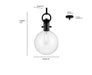 Millennium - 204101-MB - One Light Mini Pendant - Glanora - Matte Black