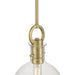 Millennium - 204101-VB - One Light Mini Pendant - Glanora - Vintage Brass