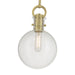 Millennium - 204101-VB - One Light Mini Pendant - Glanora - Vintage Brass