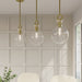 Millennium - 204101-VB - One Light Mini Pendant - Glanora - Vintage Brass
