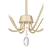 Millennium - 205106-AGSI - Six Light Chandelier - Aureline - Aged Silver