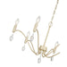 Millennium - 205106-AGSI - Six Light Chandelier - Aureline - Aged Silver