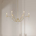 Millennium - 205106-AGSI - Six Light Chandelier - Aureline - Aged Silver