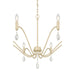 Millennium - 205108-AGSI - Eight Light Chandelier - Aureline - Aged Silver