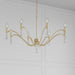 Millennium - 205108-AGSI - Eight Light Chandelier - Aureline - Aged Silver