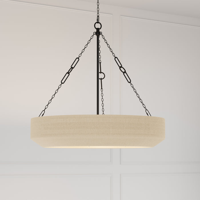 Millennium - 206105-MB - Five Light Pendant - Tresselle - Matte Black