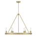 Millennium - 207106-VB - Six Light Chandelier - Rovessa - Vintage Brass