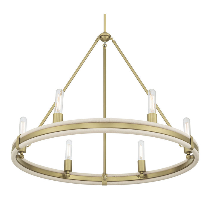Millennium - 207106-VB - Six Light Chandelier - Rovessa - Vintage Brass