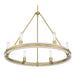 Millennium - 207106-VB - Six Light Chandelier - Rovessa - Vintage Brass