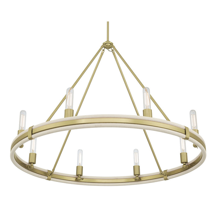 Millennium - 207108-VB - Six Light Chandelier - Rovessa - Vintage Brass