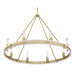 Millennium - 207108-VB - Six Light Chandelier - Rovessa - Vintage Brass