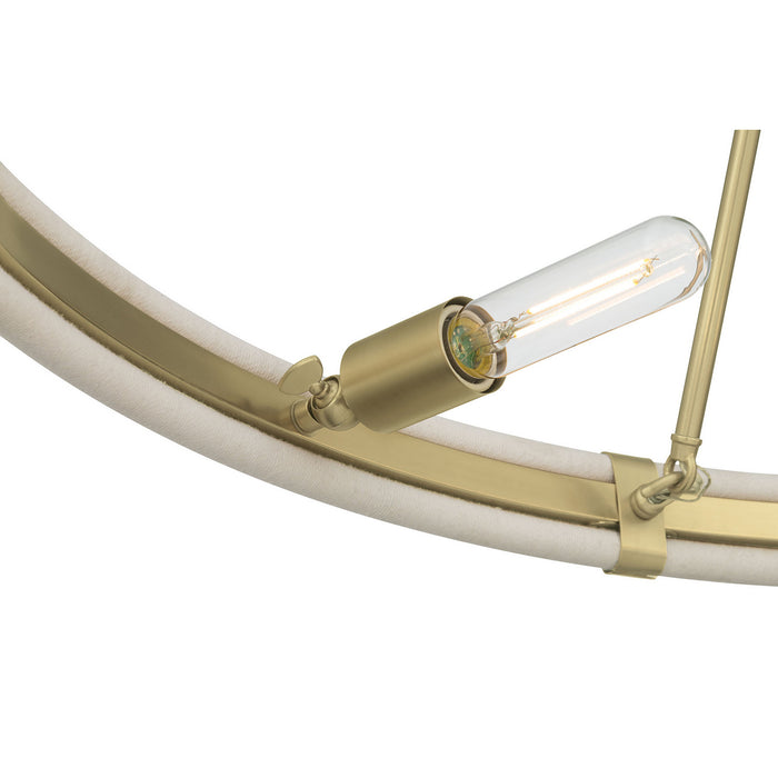 Millennium - 207108-VB - Six Light Chandelier - Rovessa - Vintage Brass