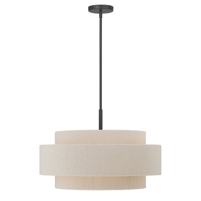 Millennium - 208105-MB - Five Light Pendant - Helbert - Matte Black