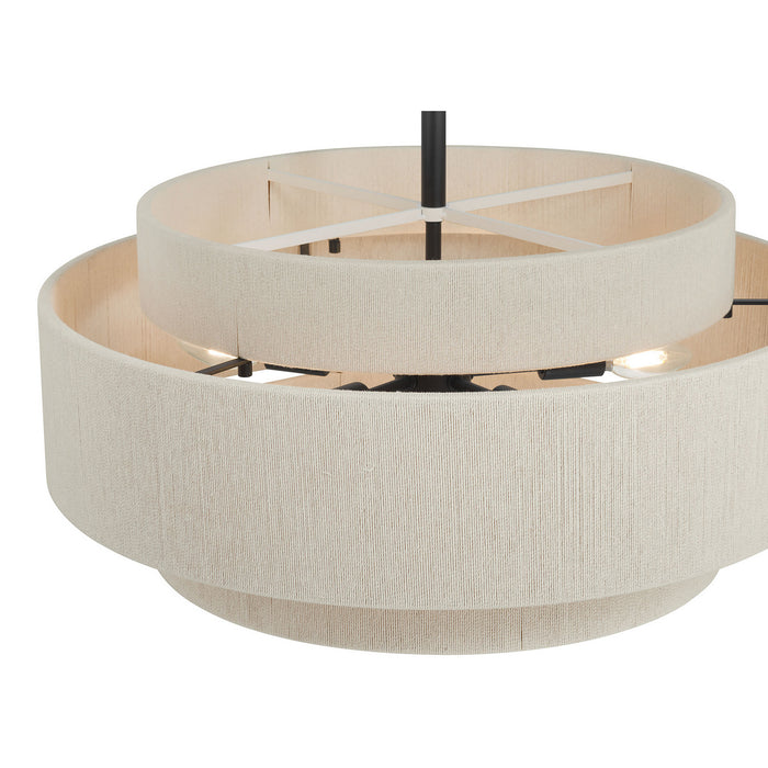 Millennium - 208105-MB - Five Light Pendant - Helbert - Matte Black