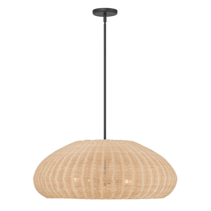 Millennium - 209105-MB - Five Light Pendant - Natora - Matte Black