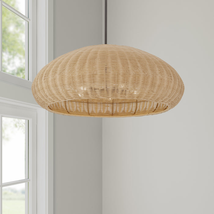 Millennium - 209105-MB - Five Light Pendant - Natora - Matte Black
