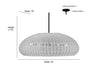 Millennium - 209106-MB - Six Light Pendant - Natora - Matte Black