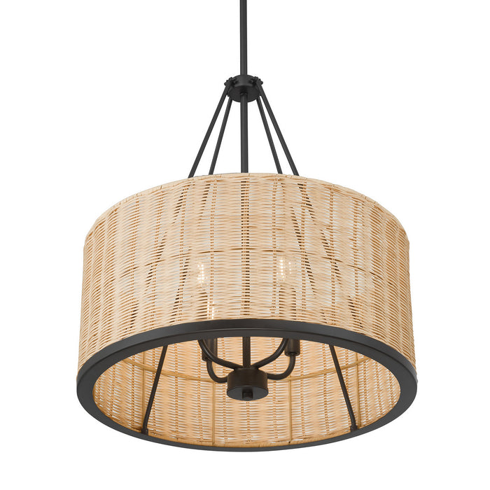 Millennium - 210104-MB - Four Light Pendant - Namiro - Matte Black