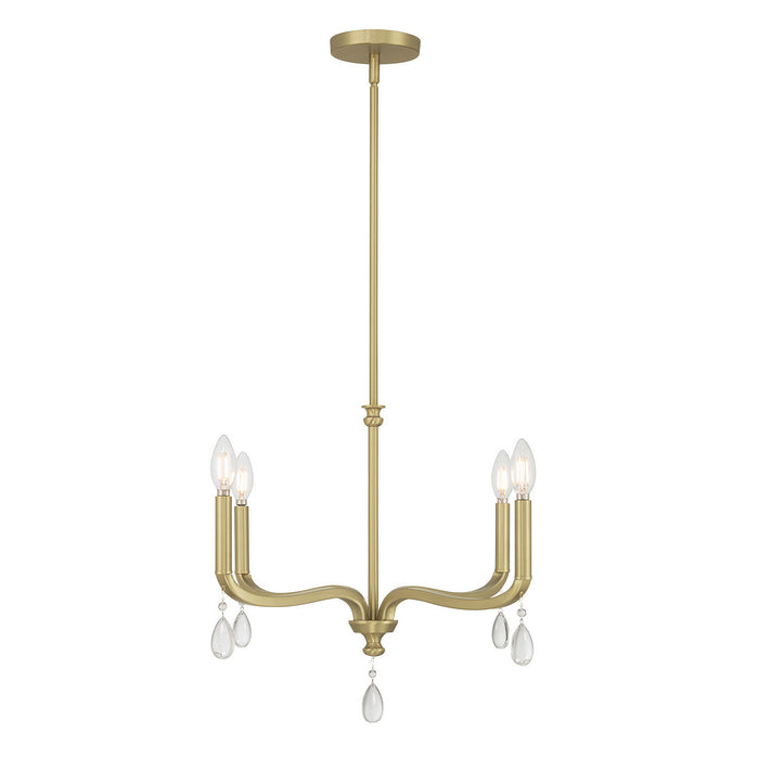 Millennium - 220104-VB - Four Light Chandelier - Viremont - Vintage Brass