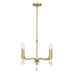 Millennium - 220104-VB - Four Light Chandelier - Viremont - Vintage Brass