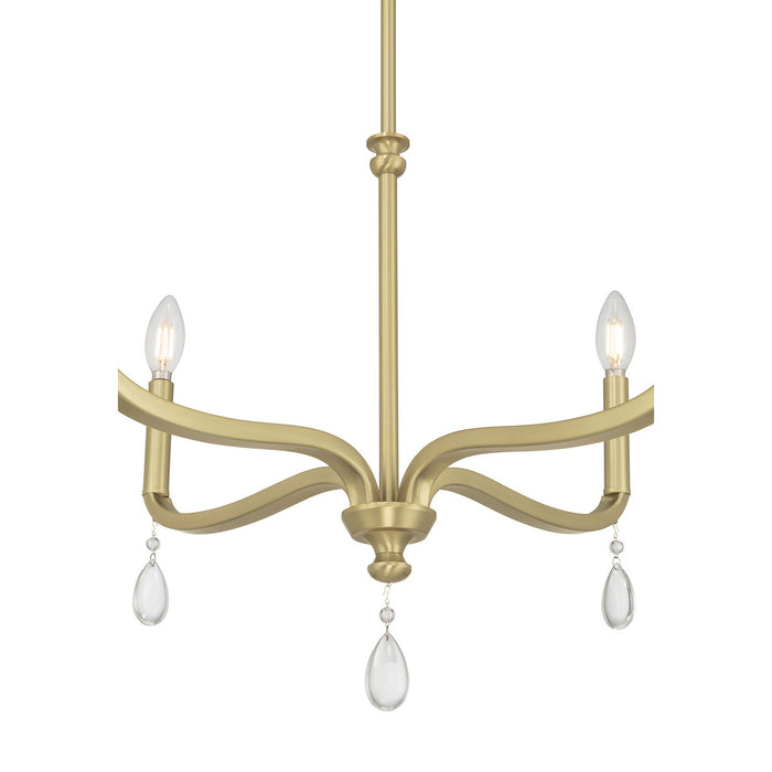 Millennium - 220104-VB - Four Light Chandelier - Viremont - Vintage Brass