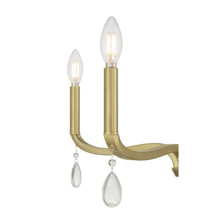 Millennium - 220104-VB - Four Light Chandelier - Viremont - Vintage Brass